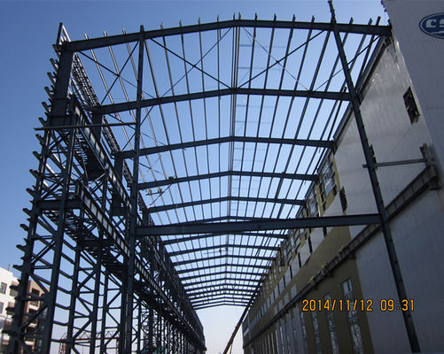 Özelleştirilmiş Prefabrik Endüstriyel Ağır Büyük Açıklıklı Metal Yapı Çelik Atölyesi