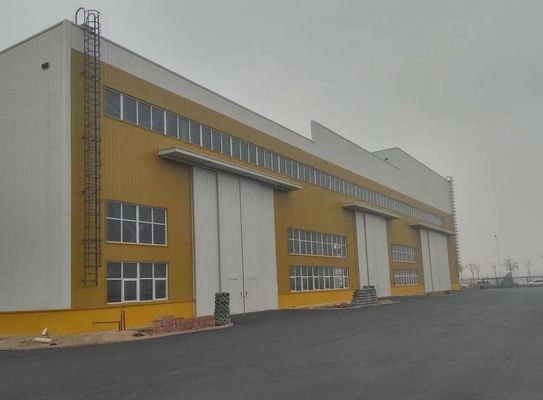 Renkli Kaplama Prefabrik Çelik Yapı Yüksek Mukavemetli Çelik Atölye Binası
