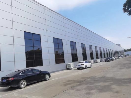 Güçlü ve istikrarlı prefabrik çelik yapısı Ağır iş için atölye binası