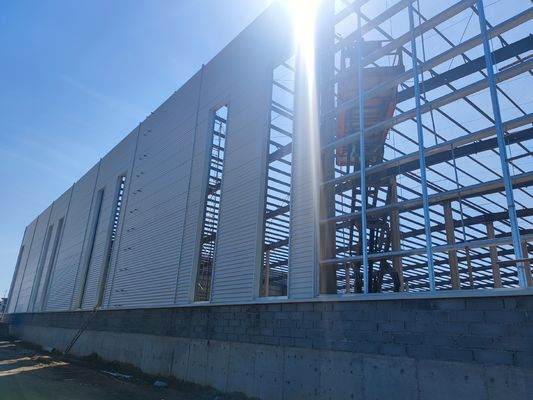 Galvanizli Özelleştirilmiş Prefabrik Çelik Konstrüksiyon Çerçeve Bina Tedariki