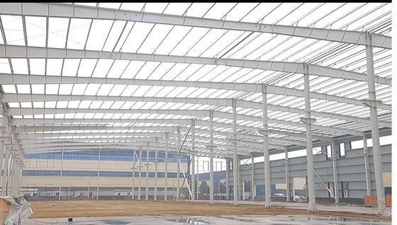 Galvanizli Özelleştirilmiş Prefabrik Çelik Konstrüksiyon Çerçeve Bina Tedariki
