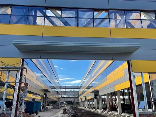 Hafif özelleştirilebilir prefabrik çelik yapı depolama iş depolama için mükemmel çözüm