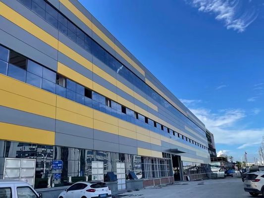 Ucuz Uygulamalı Prefabrik Çelik Yapı Depo Güzel Görünümler İş için Tasarım