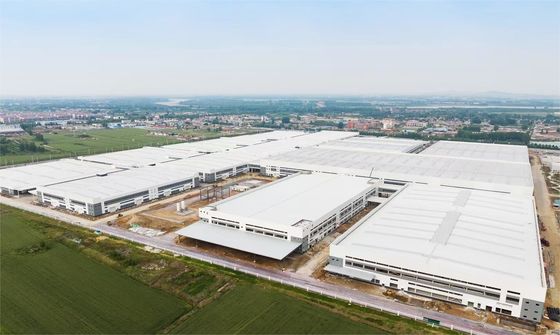 Boyalı Portal Sert Çerçeve Ön Yapılı Çelik Yapı Verimlilik ve Istikrar İçin Depo