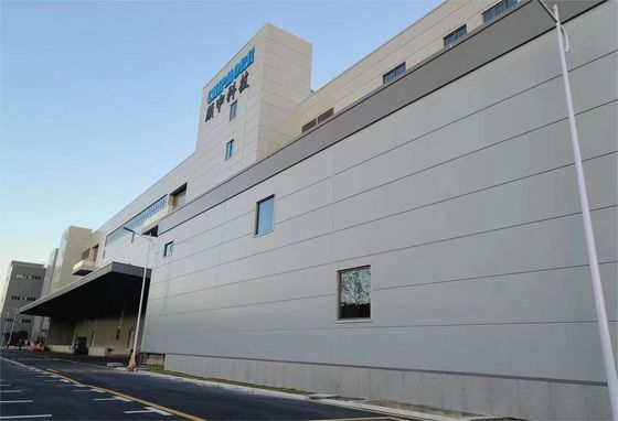 Dayanıklı Çelik Çerçeve Yapısı Prefab Metal Depo İnşaatı Yüksek verimlilik Yüksek istikrar