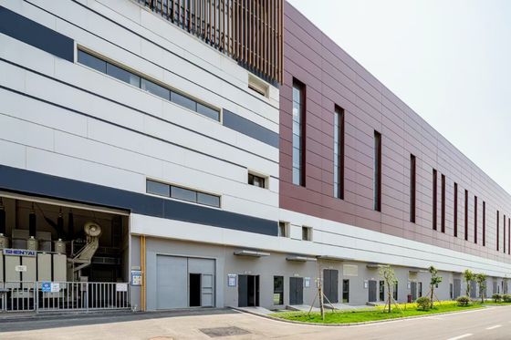 GB Çelik yapısal depo inşaatı güzel manzaralı tasarım ve dağıtım için hazırlanmış